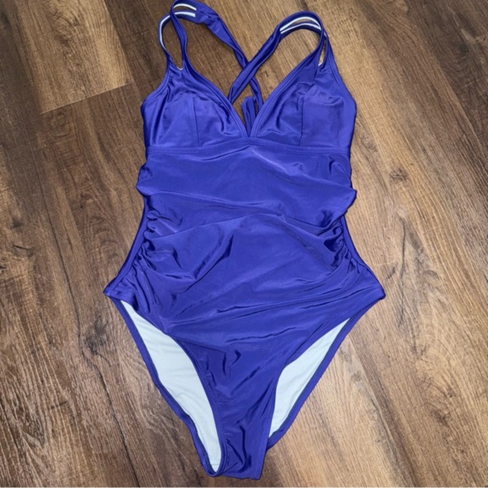 NWT CupShe Indigo One Piece Swimsuit